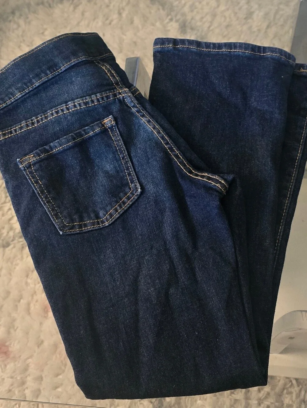 Old Navy Girl's Boot-Cut Stretchy Pull On Jeans- Size 8
